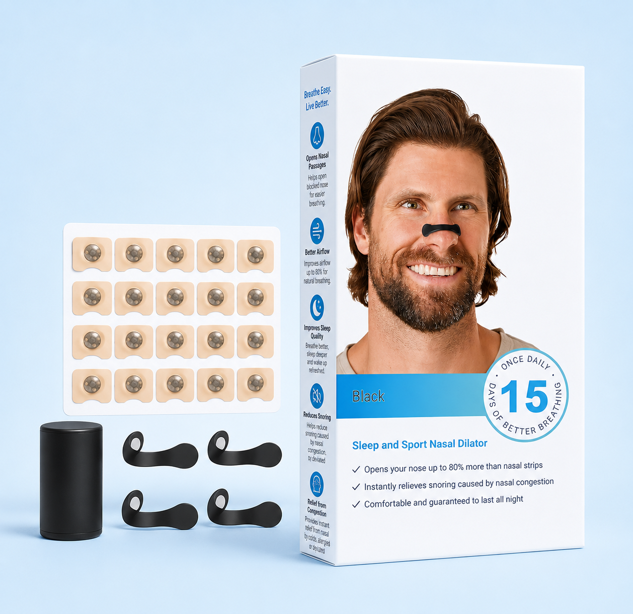 Magnetic Silicone Nasal Dilator.