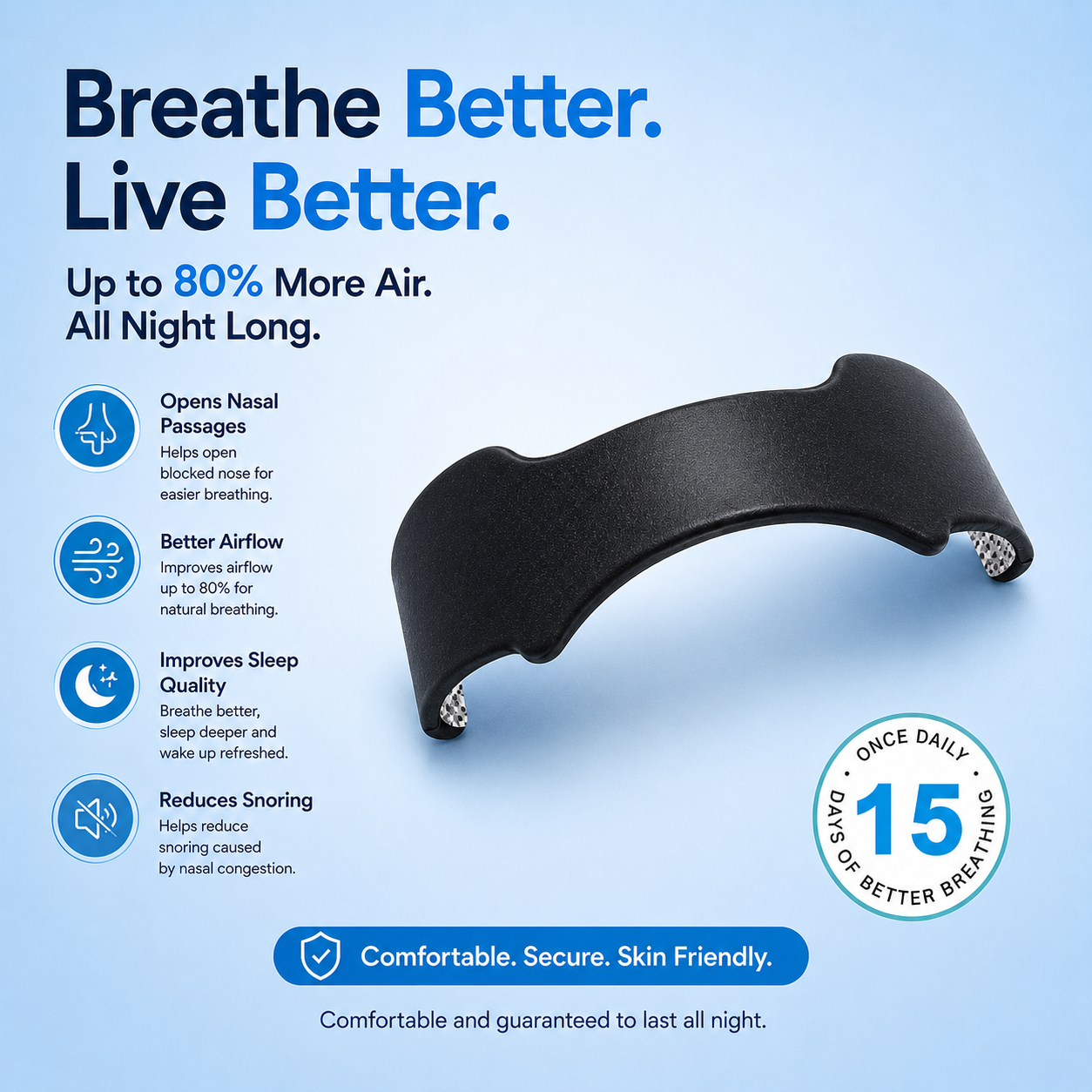 Magnetic Silicone Nasal Dilator.
