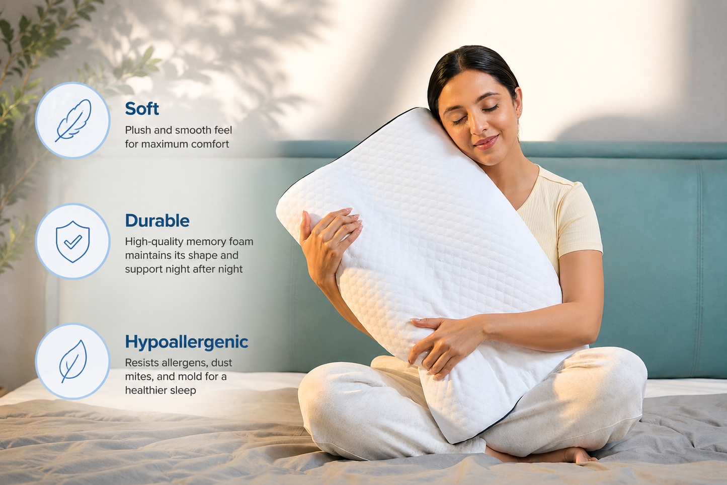 Memory Foam Solid Orthopaedic  Pillow