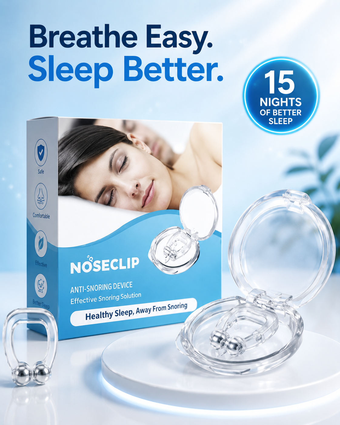 Silicone Magnetic - Anti Snoring Device