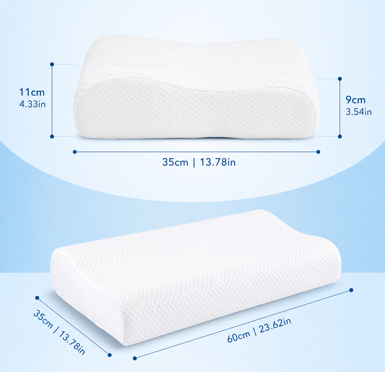 Memory Foam Solid Orthopaedic  Pillow