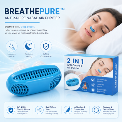 BreathEase 2-in-1 Anti-Snore and Air Purifier