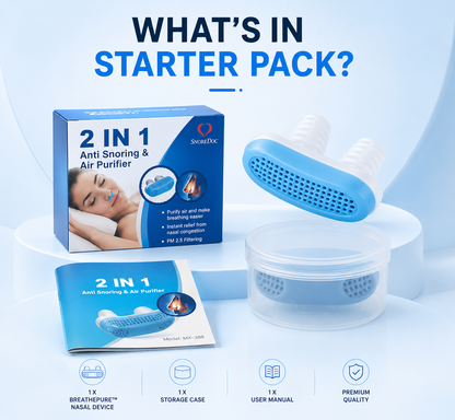 BreathEase 2-in-1 Anti-Snore and Air Purifier